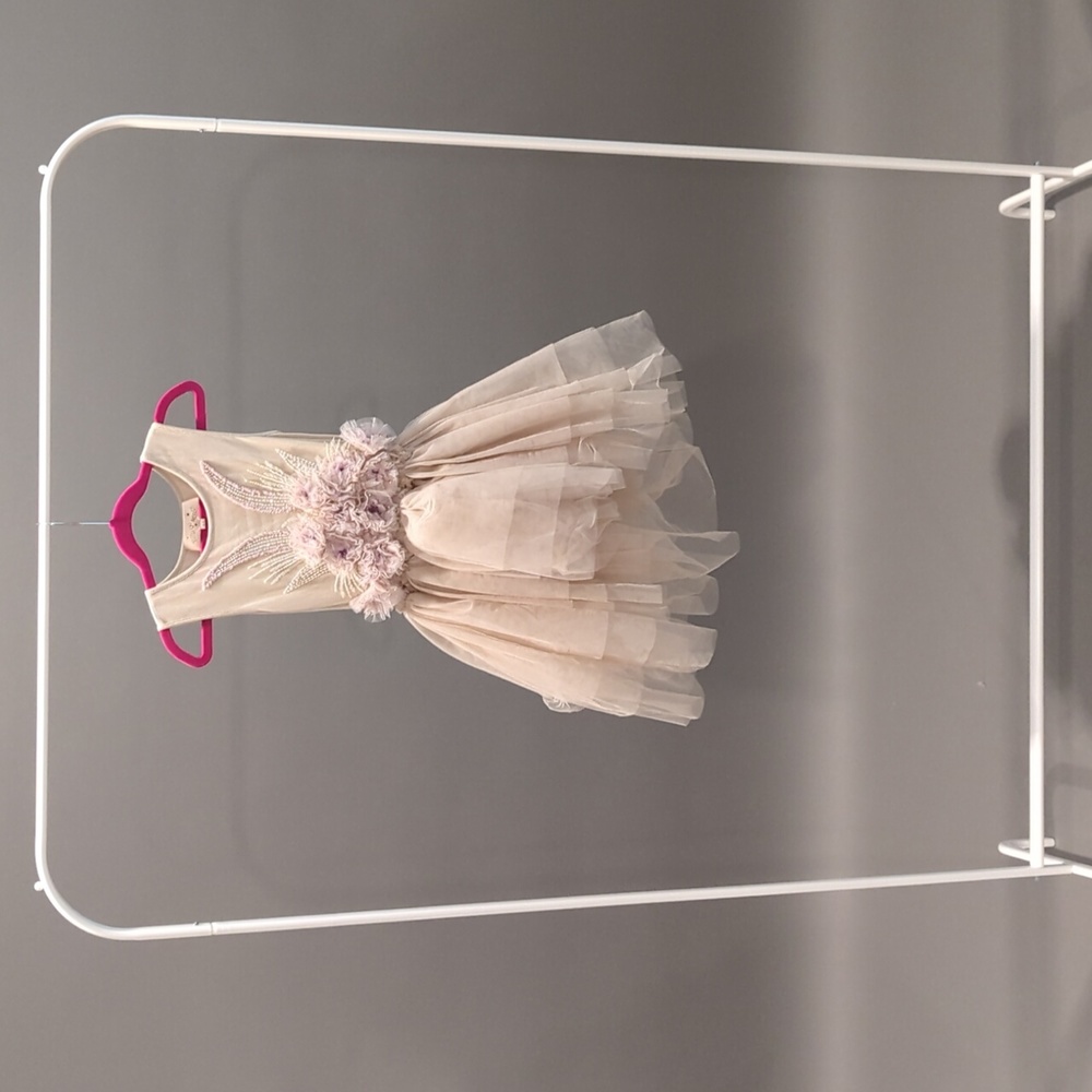 Cream Tutu Du Monde size 4-5 childrens dress